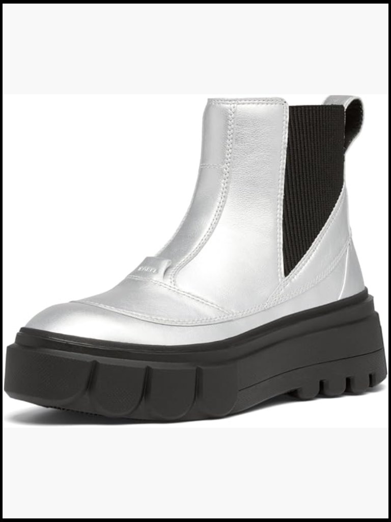 Platform Chelsea Boot Waterproof Winter Ankle Bootie Leather Pull-On Chic